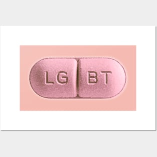 LGBT Pill Design Posters and Art